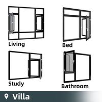 Fenêtres à persiennes modernes en bois sur mesure Clearview avec double vitrage trempé pour usage extérieur