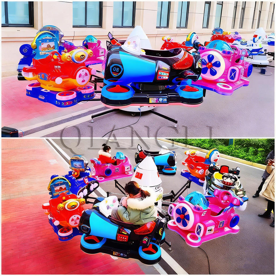 Kids Rides 6/8 Arms Rotating and Lifting Self Spaceflight Plane for ...