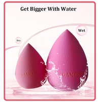Ensemble de 4 éponges à maquillage de haute qualité, OEM ODM, logo personnalisé, sans latex, éponges cosmétiques multicolores pour le visage, vente en gros