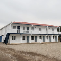 Maison préfabriquée à 2 étages, conteneur modulaire mobile de 40 pieds et 20 pieds, unités d'hébergement préfabriquées en conteneurs à vendre