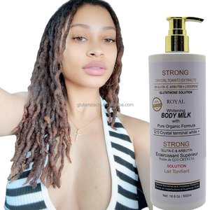 Crème corporelle au <span class=keywords><strong>lait</strong></span> de gluta C, arbutine et lycopène, très vendue, pour traiter le mélasma, éliminer les imperfections, augmenter l'éclat et hydrater la peau. - Product Image 1