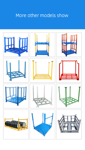 לוגיסטיקה stackable אחסון ברזל מתלה מתכת קר אחסון ערמה מוסך מתקפל עם גלגלים לאחסון צמיגים - Product Image 2