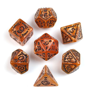 Offre Spéciale – Ensemble de dés polyédriques en acrylique avec perles et crânes pour Halloween, idéal pour les jeux de rôle et de société Dungeons and Dragons - Product Image 3