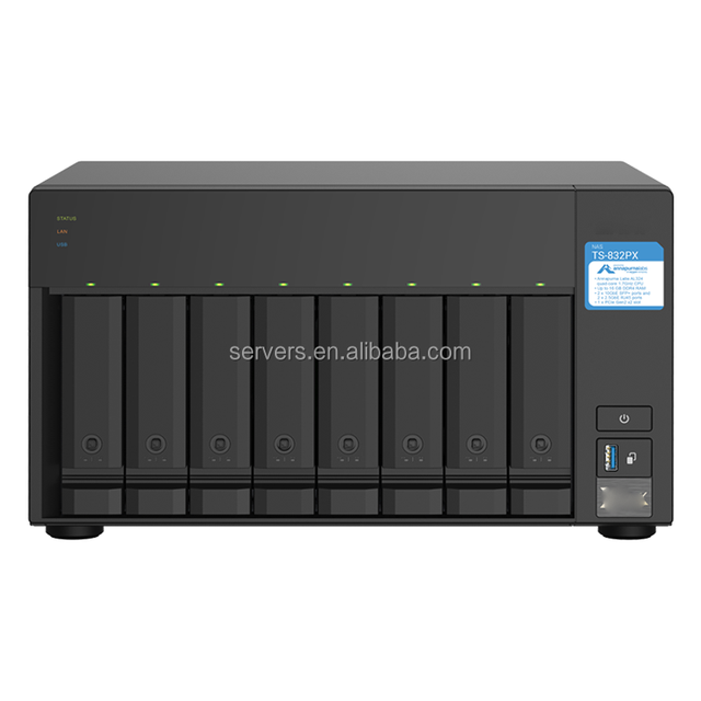 Ts-832Px 4G Professional-Grade Nas Dual 10 Gigabit Nas 8 Bay Nvme Nas Network Storage Server Matx Disk Array