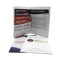 Carpeta de Presentación A4 Ultrafina con Impresión UV, Práctica y Promocional, con Ranura para Tarjetas, para la Organización Diaria de la Oficina y Negocios