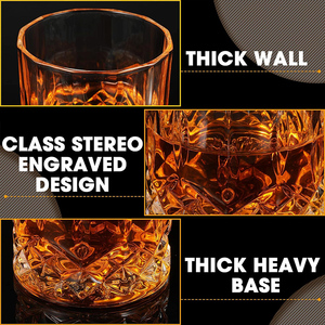 10oz Premium sans plomb roches transparentes gobelet <span class=keywords><strong>cristal</strong></span> coupe whisky à l'ancienne pour boire du Bourbon Scotch pour <span class=keywords><strong>Cognac</strong></span> - Product Image 6