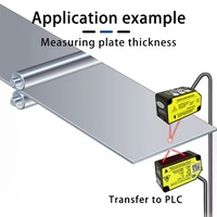 Capteur de mesure laser industriel intelligent HEINXS HL-S200P, distance entre centres de 200 mm, remplace les séries LR-Z/HG-C/KT5/KT6, sortie NPN