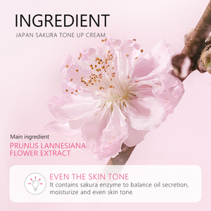 Crème tonifiante LAIKOU JAPAN SAKURA pour éclaircir la peau, réduire le teint terne et l'oxydation, crème délicate et pratique, extrait de Centella Asiatica, niacinamide - Product Image 6