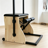 Chaise de Pilates Wunda multifonctionnelle et réglable avec pédalier séparé pour studio de yoga et salle de sport à domicile – Appareil d'exercice pour le renforcement musculaire