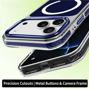 Schützende Magnetische Handyhülle mit Stoßfester Transparenter Acrylabdeckung für iPhone 17 16 15 Pro Max, Kabelloses Laden Möglich - Product Image 3