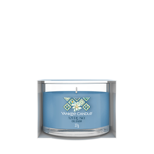 YANKEE CANDLE - Candela Votiva in Vetro Azzurro Cielo - Product Image 1