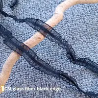Bande élastique en organza de haute qualité, double face, à volants, de couleur blanche, en mousseline de soie multicolore, faite à la main, pour la décoration de dentelle