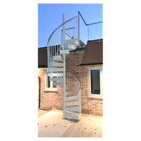 Escalier en colimaçon sur mesure résistant aux intempéries, style moderne pour villa, cour, appartement, projet résidentiel