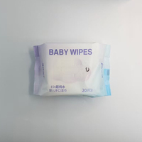 Vente directe usine – Lingettes bébé portables en gros, lingettes humides en tissu non tissé et coton pour la maison, 20 pièces