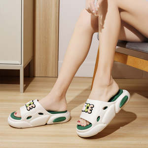 Pantoufles de plage avec logo personnalisé pour femmes et <span class=keywords><strong>hommes</strong></span> Sandales d'été avec semelle à deux couches en EVA imperméable et durable - Product Image 3