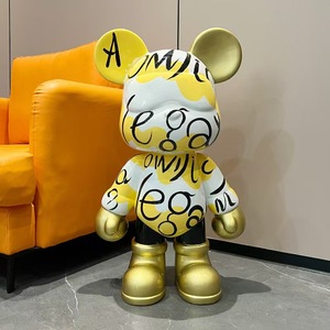 Estatua de Oso Gigante de Resina Abstracta de Alta Calidad, Oso Espacial de Fibra de Vidrio, Artesanías para Decoración del Hogar, Escultura Artística - Product Image 5