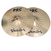 Ensemble de cymbales en alliage de couleur argent poli Vansir série PRC 14''HH+16'' Crash+18'' Crash+20'' Ride+sac à cymbales