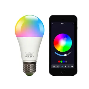 Bombilla Led inteligente con Wifi, iluminación Rgb de 9w, E27, E14, B22, 11w, E27, E14, B22