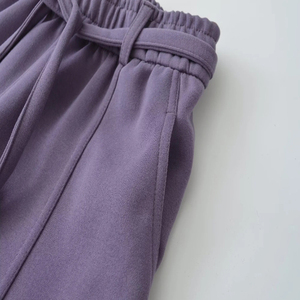 <span class=keywords><strong>Pantaloni</strong></span> Palazzo Casual da <span class=keywords><strong>Donna</strong></span> in <span class=keywords><strong>Cotone</strong></span> con Tasche, Gamba Larga ed Elastico in Vita, Collezione Autunno 2026 - Product Image 5