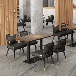 Mesa de cafetería ergonómica sillas de lujo para restaurante profesional y lugar para comer - Product Image 3