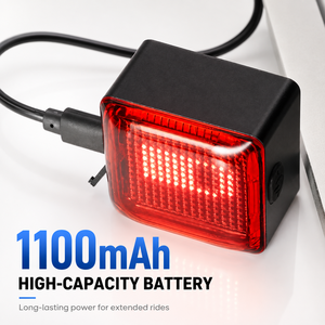 Feu arrière LED pour vélo, étanche et longue durée, haute luminosité, détection intelligente, pour bricolage - Product Image 5
