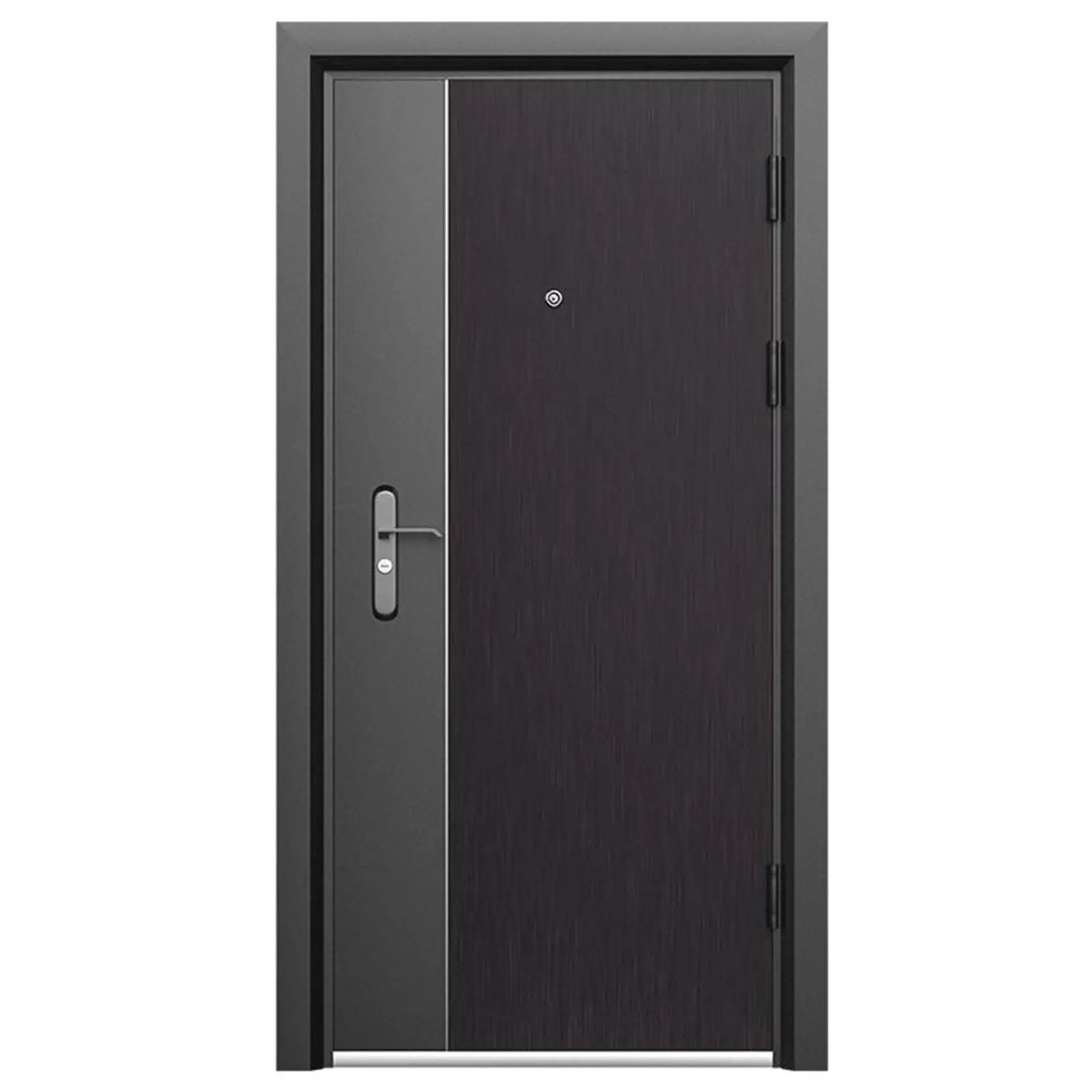 أبواب دخول أبواب بوابة رئيسية خارجية بتصميمات أبواب أمان معدنية أمامية من الفولاذ المصنوع حسب الطلب نظام قفل حديث مجلفن مضاد للرصاص ZL