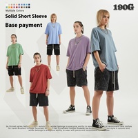 2025 hommes à la mode marque à manches courtes T-Shirt jeunesse couleur unie pur coton coupe ample été Style chemise vierge