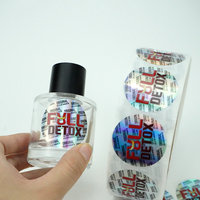 Pegatinas troqueladas de vinilo impermeables personalizadas pegatinas redondas troqueladas con logotipo pegatinas circulares de holograma