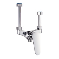Robinet mélangeur en cuivre en forme de U pour chauffe-eau électrique, accessoires de robinetterie eau froide et chaude, interrupteur de douche universel mural à montage apparent