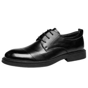 Papai Men's Leather Dress Shoes Brown Lace-Up Formal Business Office Wear Derby Style 94663 - Product Image 5