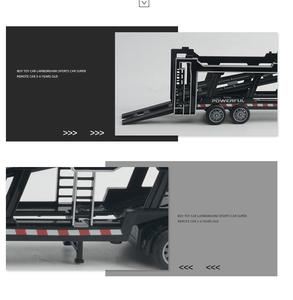 קנה מידה 1/48 4 ערוצי גרירה שליטה מרחוק צעצוע משאית 27mhz rc חצי טריילר צעצוע משאית עם סוללה usb - Product Image 2