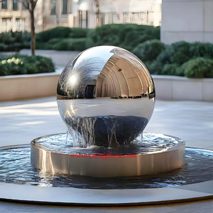 Fontaine en acier inoxydable Caractéristique de l'eau <span class=keywords><strong>Paysage</strong></span> Sculpture Décor Mode Métal Artisanat Ornement de Noël Technique de soudage - Product Image 3