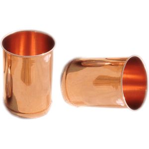 PARIJAT HANDICRAFT Pack of 2 Mint Julep <b>Cup</b> Copper Drinkware Accessories - Product Image 4