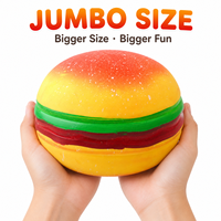 Jouet Squishy Géant Hamburger, Jouet à Presser Doux en Forme de Burger, Grande Taille, Jouet Anti-Stress Nouveauté pour Enfants et Adultes, Vente en Gros