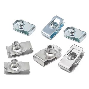 Écrou à ressort Q312 couleur <span class=keywords><strong>zinc</strong></span> / <span class=keywords><strong>zinc</strong></span> blanc, écrou à clipser de type U, clip de retenue de panneau automobile, écrou d'insertion, attaches pour voiture - Product Image 3