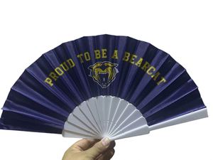 Wholesale High Quality Custom Logo Plastic Hand Held Fan Promotional Paper Hand Fans With Logo - Product Image 5