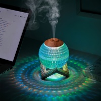 Diffuseur d'aromathérapie à brume nouvelle génération avec lumière RVB colorée pour hôtel et cadeaux d'anniversaire, hydrate la peau