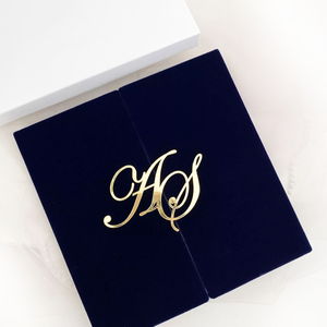 Ensemble d'invitations personnalisées pour baptême 1er anniversaire en feuille d'<span class=keywords><strong>or</strong></span> cartes d'invitation en acrylique avec enveloppe en velours pour baptême - Product Image 6