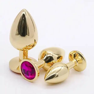 Hartvormige Metalen Anale Plug Seksspeeltjes Voor Mannen En Vrouwen Diamant Back Court Anale Expander Volwassen Producten Voor Seks - Product Image 1