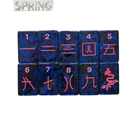 Set Mahjong Portabel Premium 2026 160 Ubin Pola Konfeti Cerah Ukuran Standar dan Travel untuk Pertemuan Keluarga