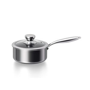 Marmite à soupe en acier inoxydable 304 de style japonais avec couvercle, compatible induction, revêtement antiadhésif nid d'abeille, usage domestique - Product Image 5