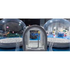 Haute qualité THL marque Transparent extérieur utilisation de l'eau gonflable Double bulle maison tente PVC matériel capacité personnalisée - Product Image 6