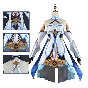 Alta calidad al por mayor viajero Lumine disfraz uniforme tela FIESTA DE Halloween <span class=keywords><strong>Genshin</strong></span> impacto Cosplay Anime disfraz para niñas - Product Image 2