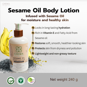 Loción Corporal con Aceite de Sésamo 240G, Mantiene la Piel Hidratada, Tacto Sedoso, Cuidado Corporal para Todo Tipo de Piel, Especialmente para Piel Seca - Product Image 2