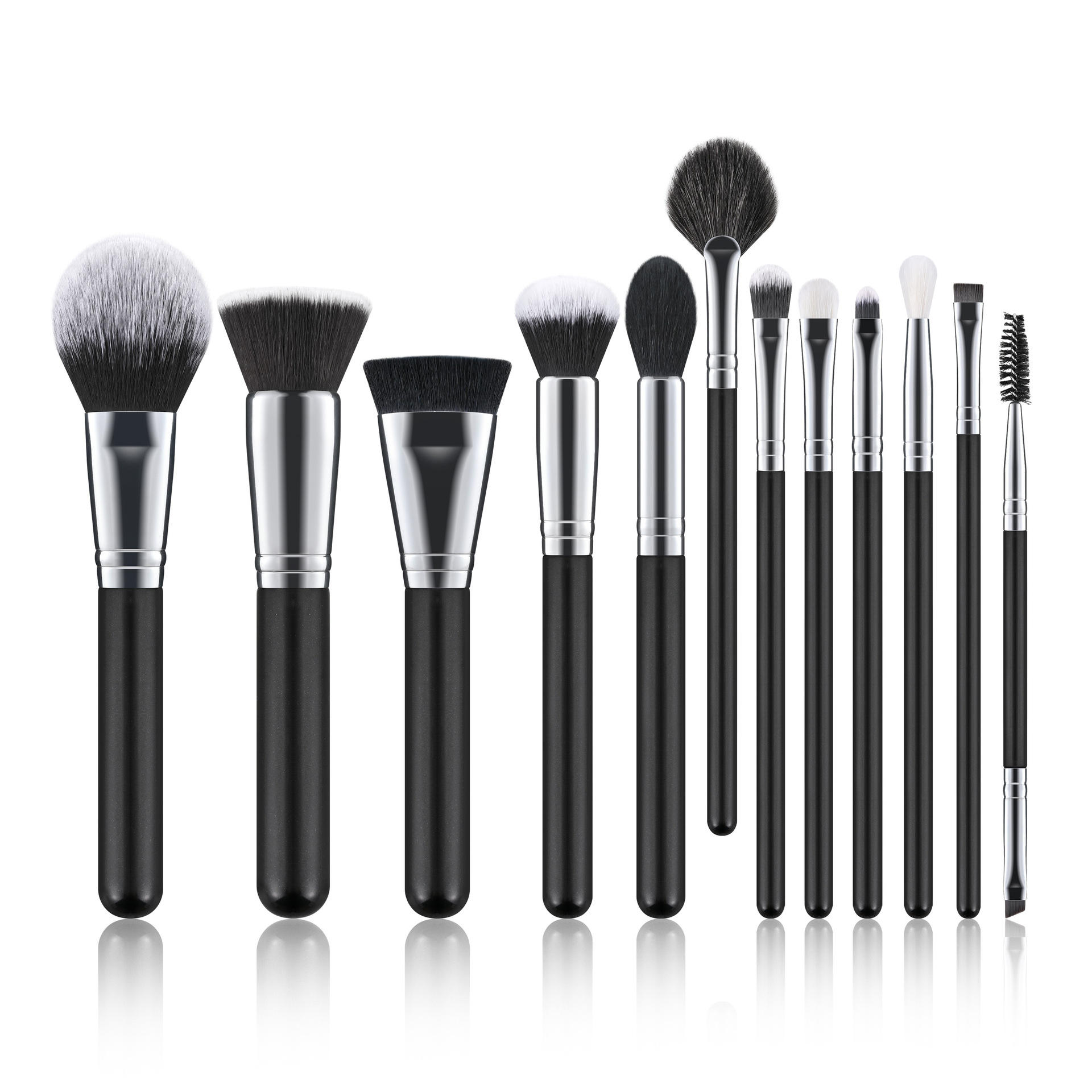 Pink make-up brush set