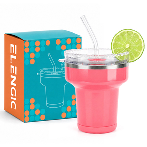 Tazze da Viaggio in Acciaio Inox 304 con Cannuccia, Mini Tumbler a Doppia Parete con Isolamento Sottovuoto, Termiche per 6-24 Ore, Carine per Caffè Espresso - Product Image 1