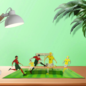 <span class=keywords><strong>Carte</strong></span> de vœux créative pop-up sur le thème du <span class=keywords><strong>football</strong></span> pour la Saint-Valentin et Noël - Cadeau idéal pour les enfants et les fans de <span class=keywords><strong>football</strong></span> - Product Image 4