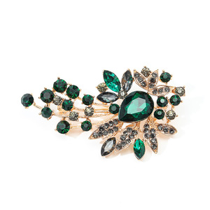 Broche de flor elegante con imitación de cristal, broche para ropa, abrigo, chaqueta, accesorios para cheongsam, personalizado - Product Image 5