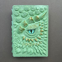 Carnet Dragon Eye : Artisanat en résine 3D créatif, œil du diable en relief, design unique inspiré du dragon pour journal intime