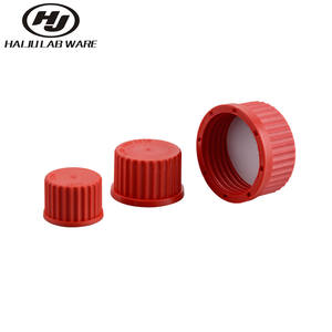 Fermoir à vis en Silicone pour bouteilles en verre de laboratoire, mm, GL14 GL16 GL18 GL25 GL32 GL45, couvercle inclus en PTFE - Product Image 1